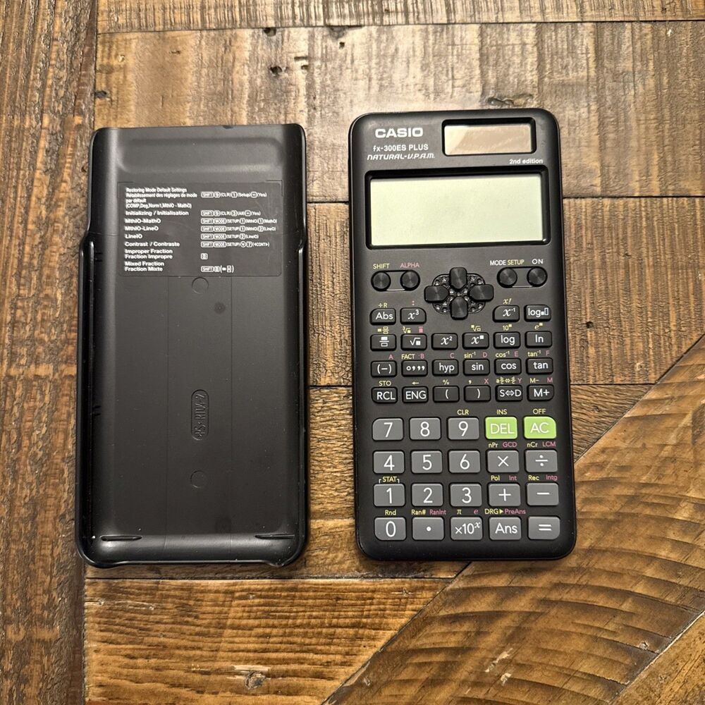 Casio FX-300ES Plus 2nd Gen Scientific Calculator Natural Display Tested Works